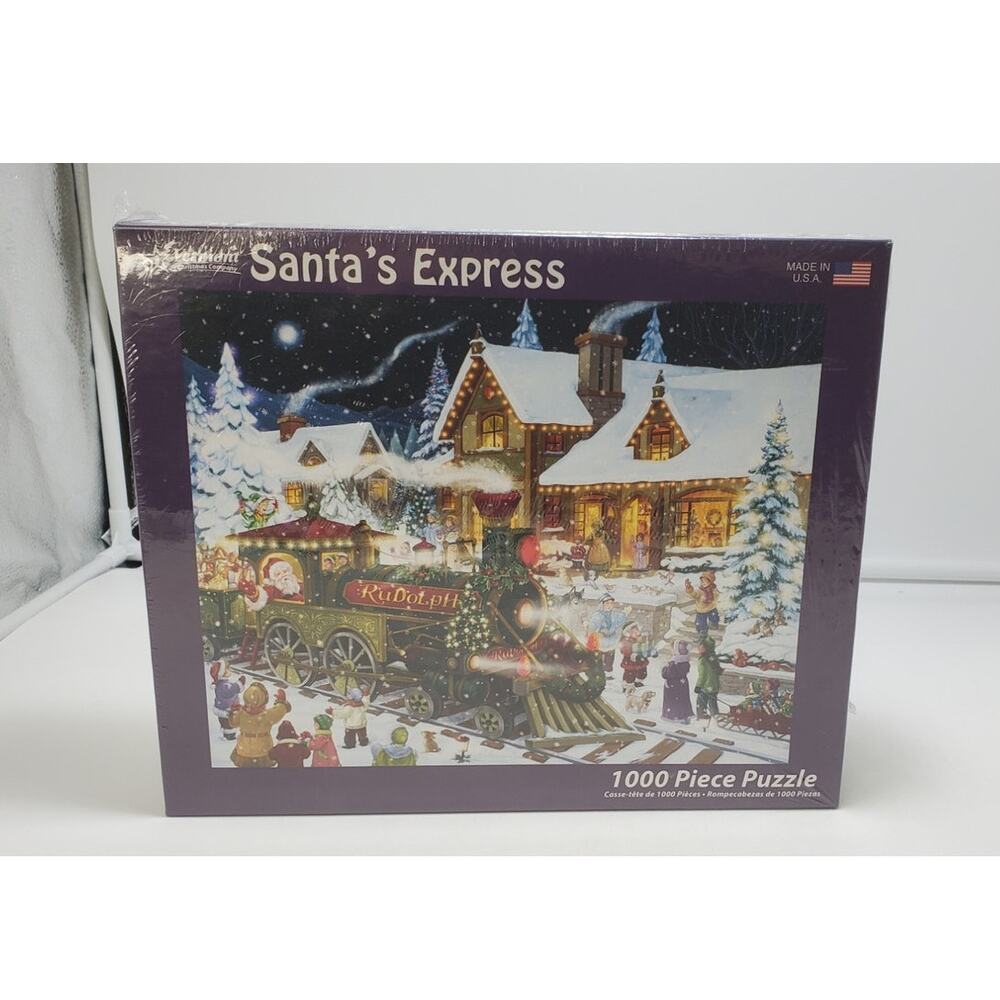 Vermont Christmas Company Santa's Express 1000 Piece Puzzle New Randy Wollenmann